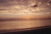 Coucher se soleil sur la plage des salines