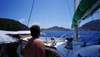 Arriv� dans la baie des Saintes